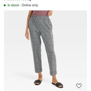 Gray Plaid Trousers